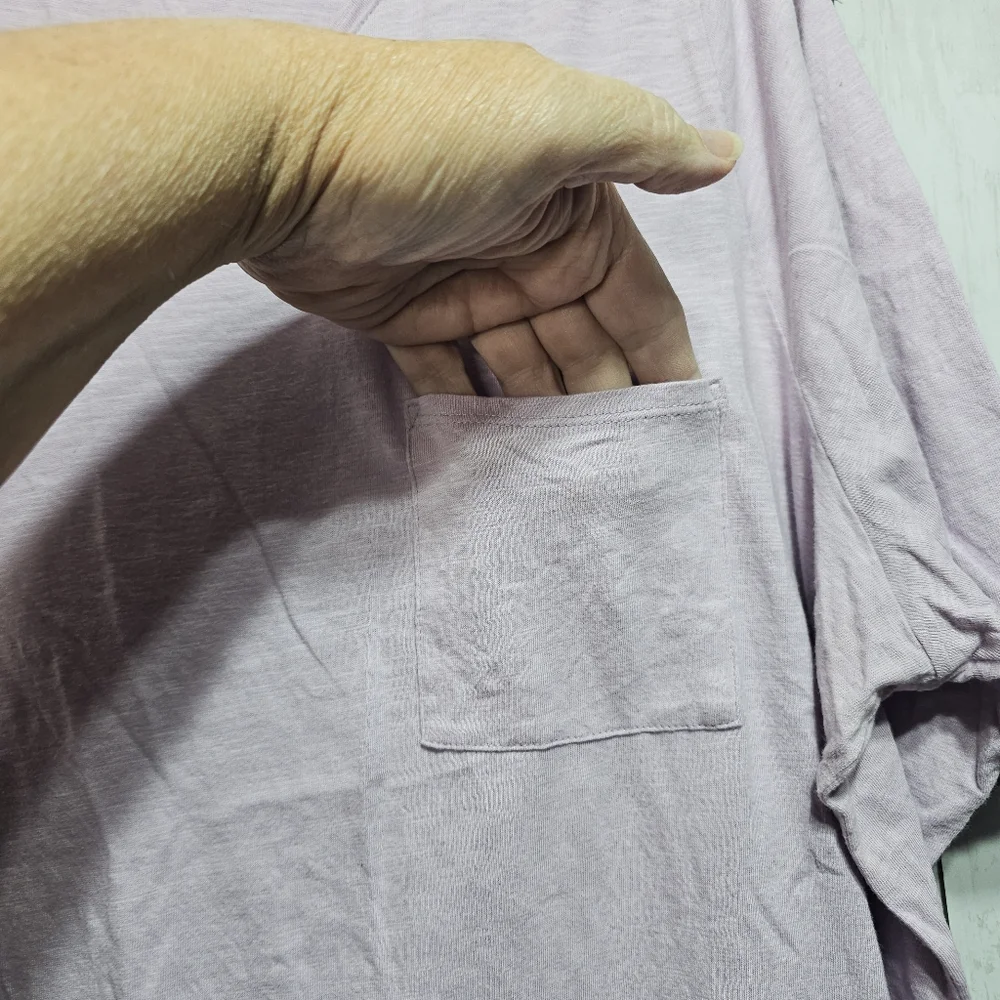 EILEEN FISHER Women's Lavender T-shirt Organic Cotton Relaxed Fit S/S Size 3X. - Picture 4 of 7